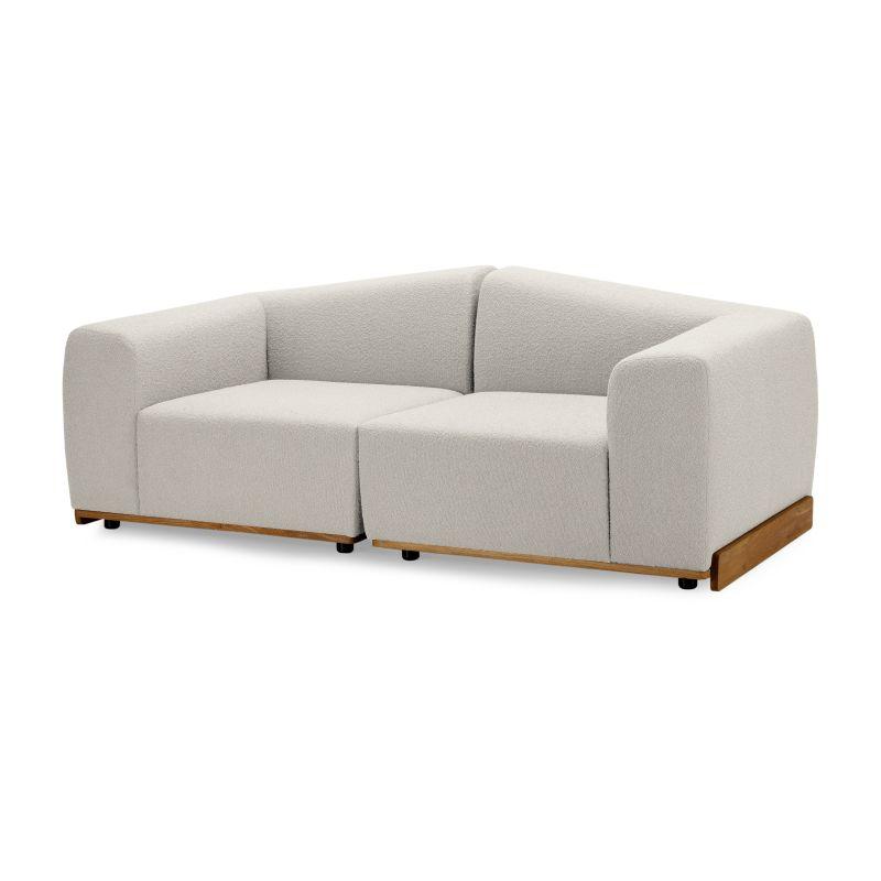 2er-Couch Beige für Loftwohnungen