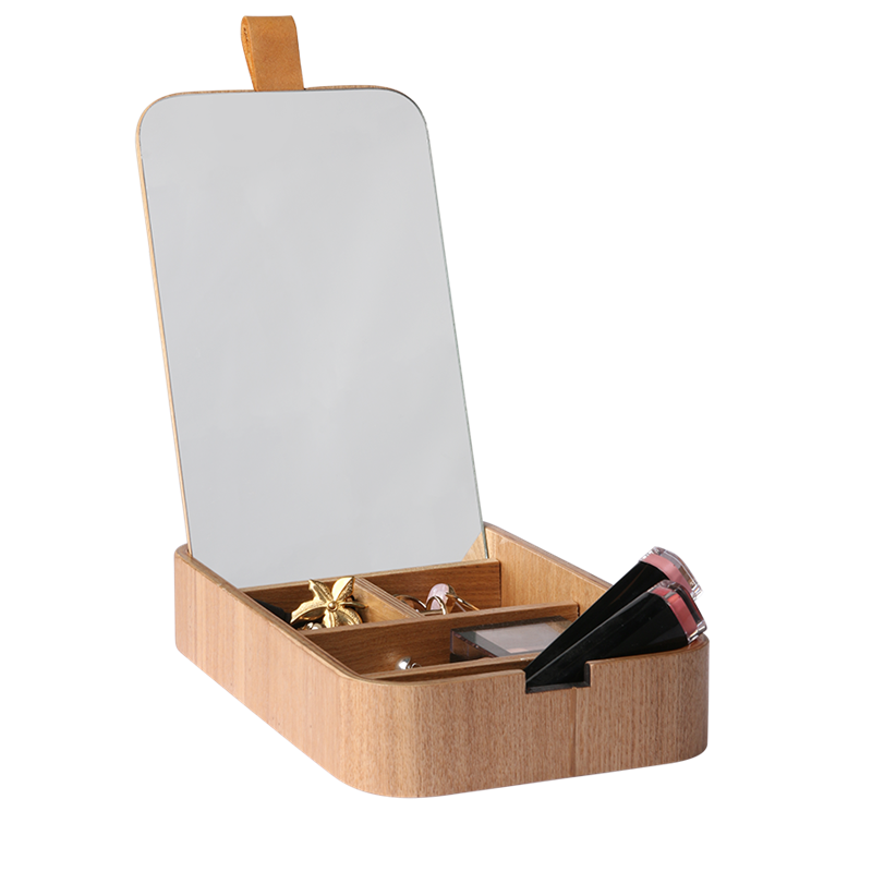 HK LIVING Weidenholz Spiegelschatulle