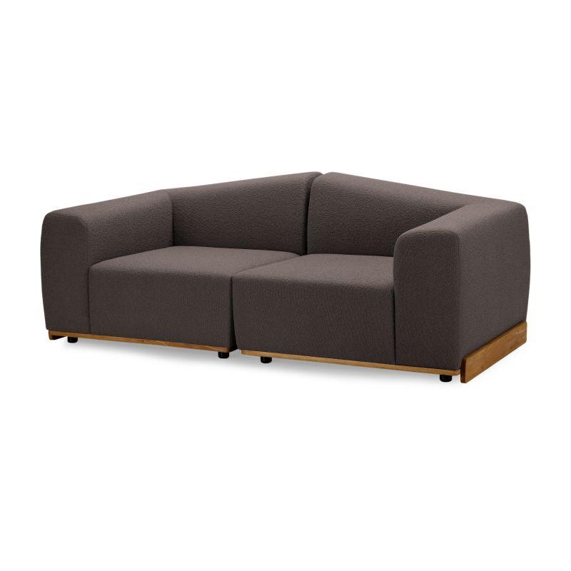 Graue 2er-Couch skandinavisches Design
