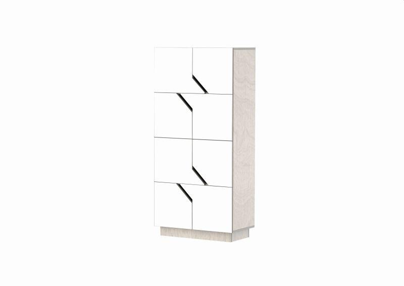 Kommode 4x2 weiß Holz für Schlafzimmer