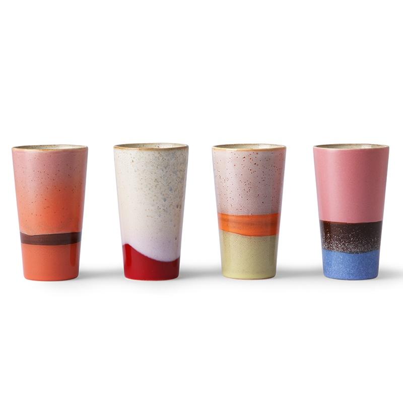 HK Living ceramic 70´s Keramikbecher - latte mugs