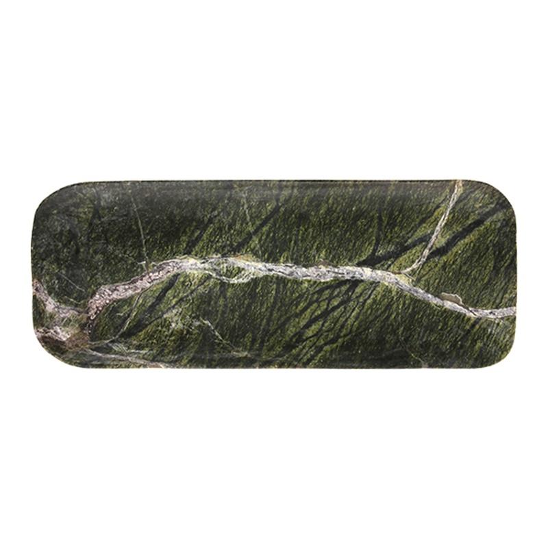 HK LIVING GREEN MARBLE TRAY MARMOR-TABLETT