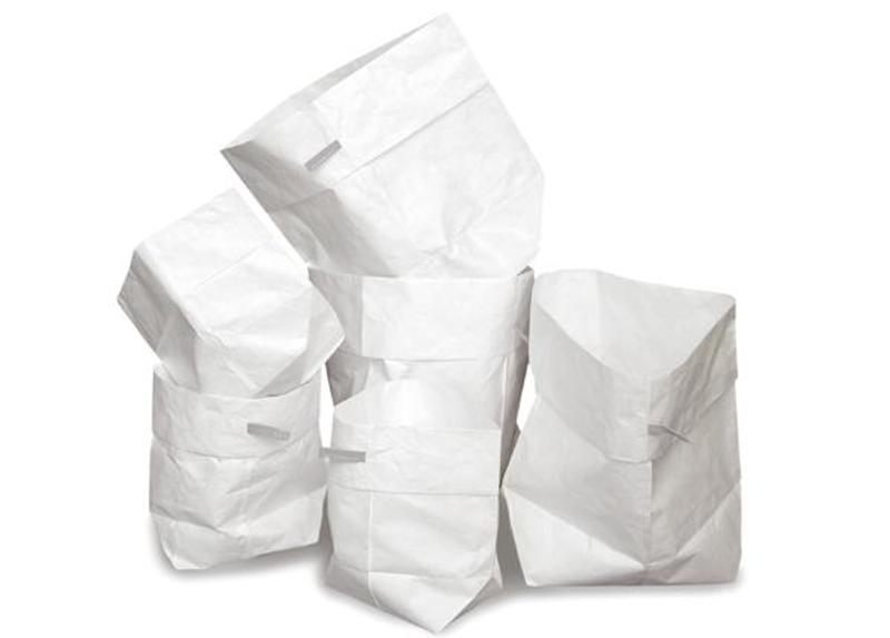 Raumgestalt weiße Tüten aus Tyvek - reißfest und abwaschbar