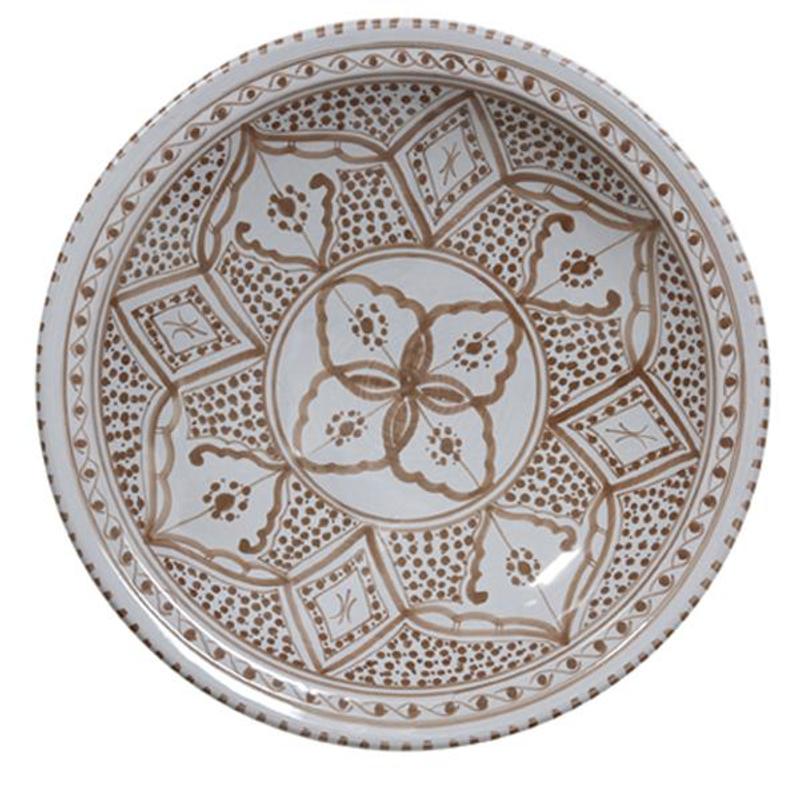 HK Living große Schale "Souk Bowl" - grau/braun