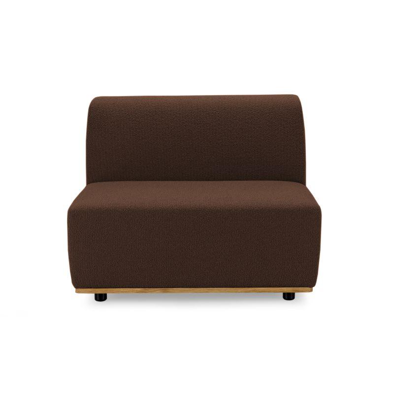 Bequemer Polstersessel für Wohnzimmer in braun
