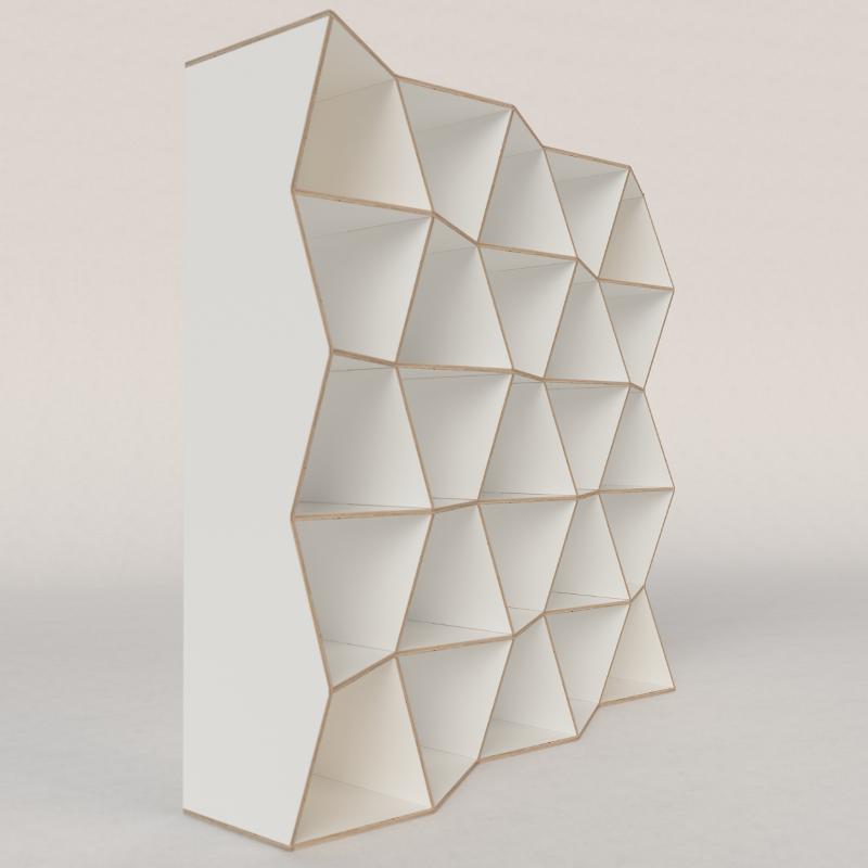 Bücherregal Holz weiß skandinavisch