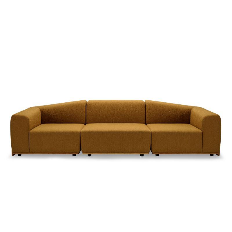 Geräumiges Sofa für Wohnzimmer senfgelb
