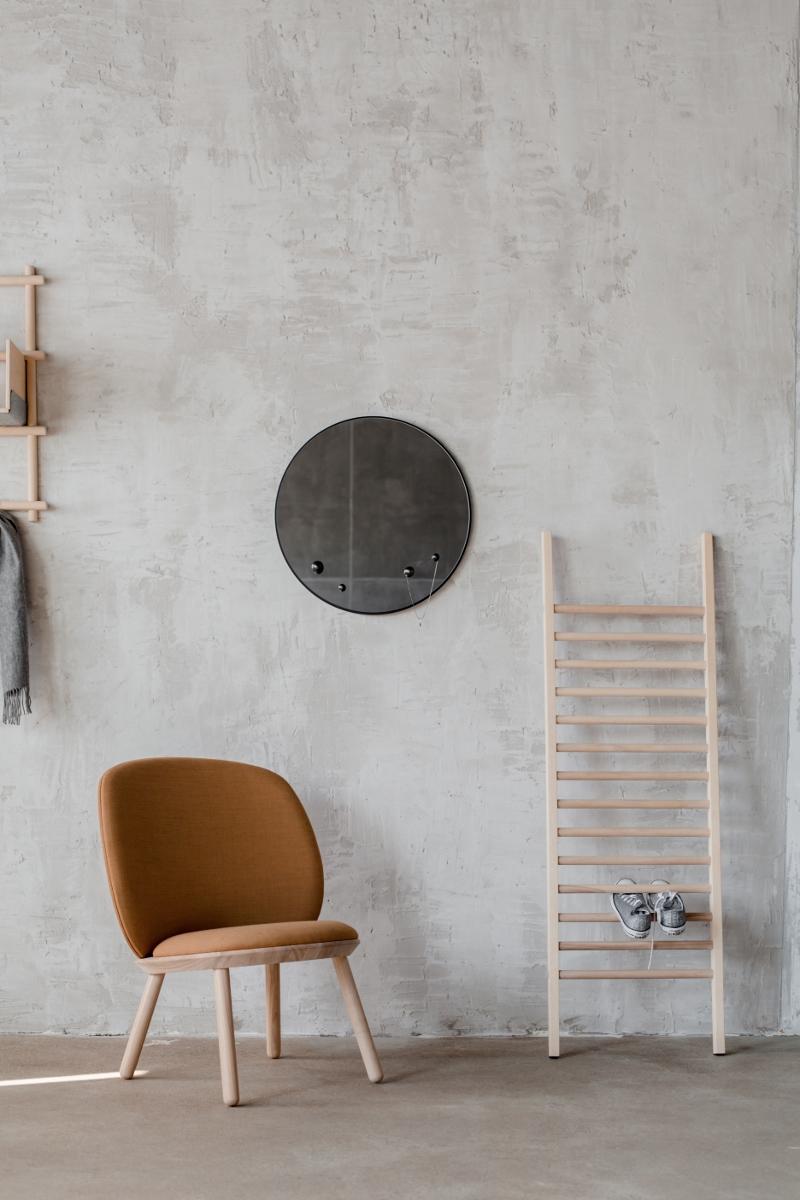 Wandspiegel rund grau Design kaufen