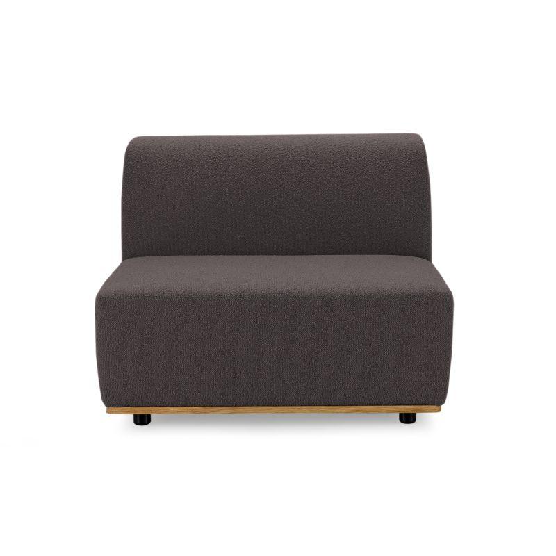 Lounge-Polstersessel grau Wohnzimmer