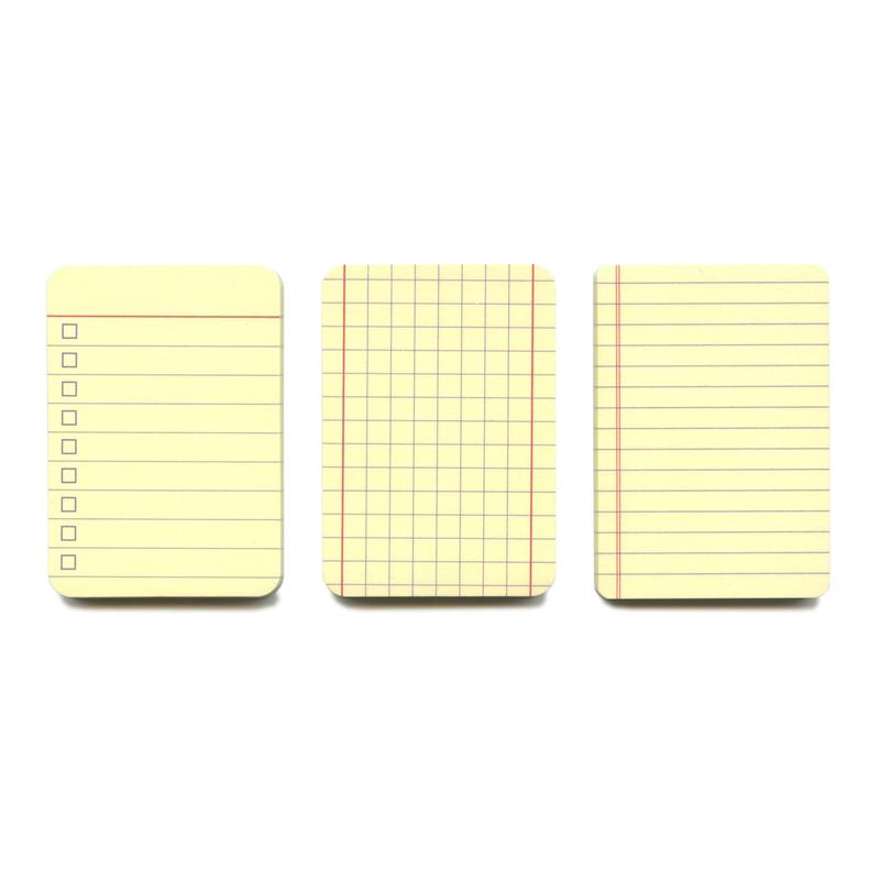 Haftnotizen mini Legal Pad / Sticky notes mini legal pad  | 5 x liniert / ruled | Artikelnummer: RSVP9_liniert