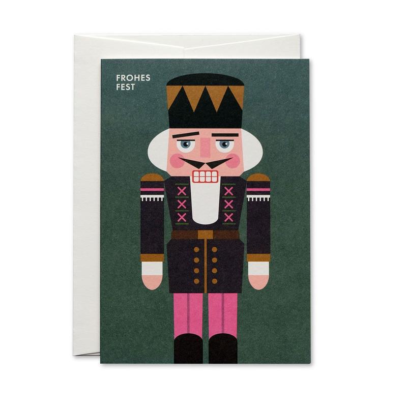 Nussknacker Weihnachtskarte / Nut Cracker Christmas Card | Offsetdruck / Offset print | Artikelnummer: HS_nussknacker