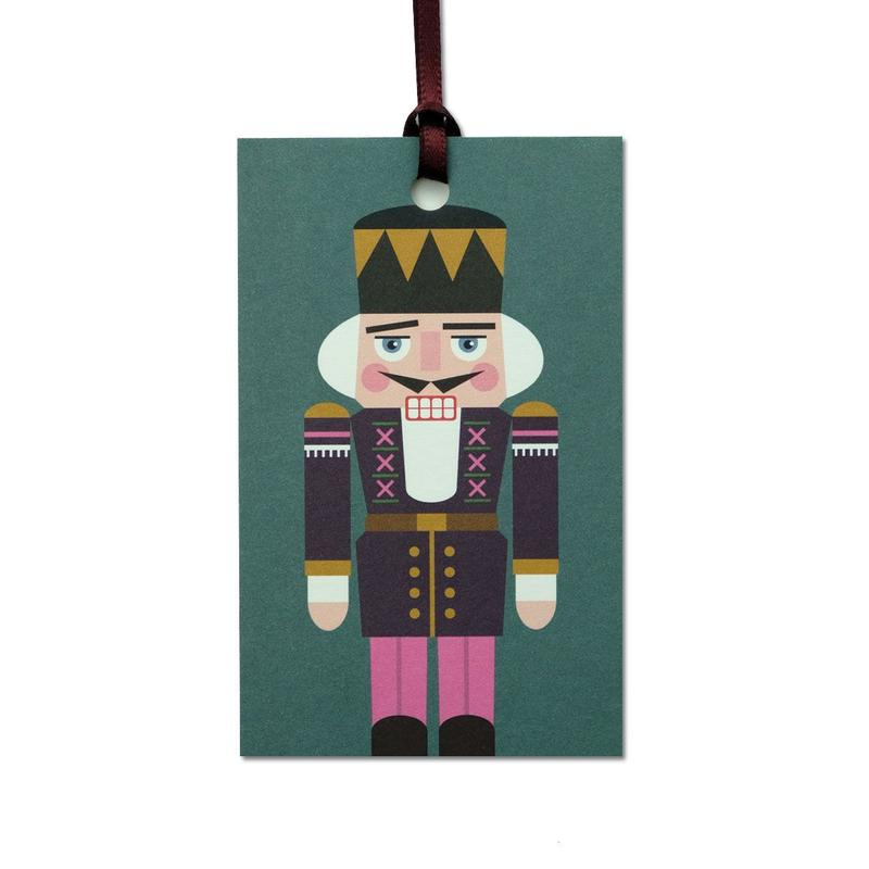 Nussknacker Geschenkanhänger / Nut Cracker Gift Tag | Offsetdruck / Offset print | Artikelnummer: HS_anhaenger_nussknacker