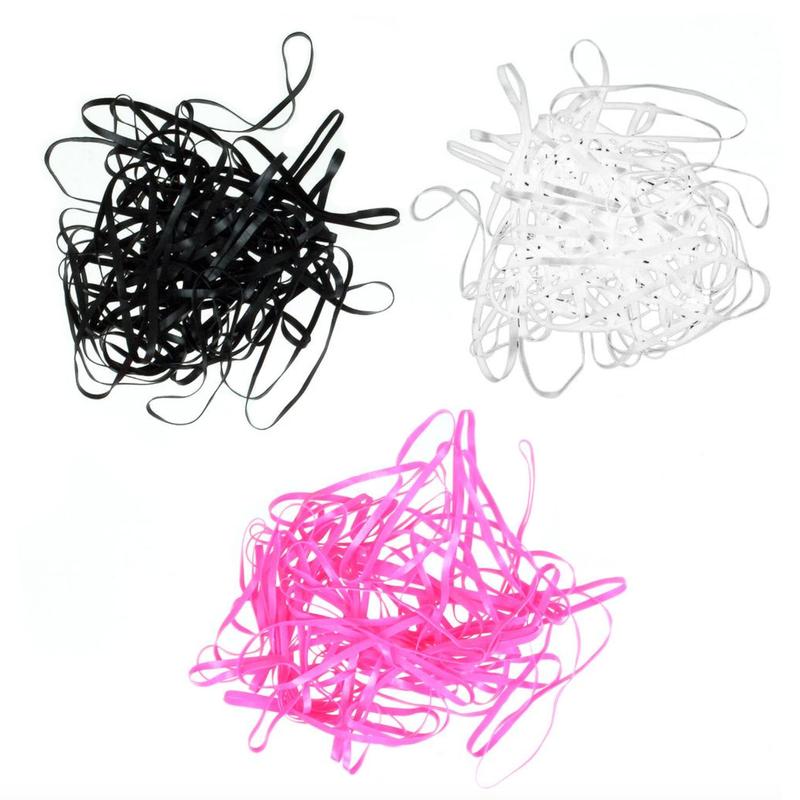 Gummibänder – Haushaltsgummis / Rubberbands  | Pink, 50 Stück / 50 pieces | Artikelnummer: laurel-pink-50