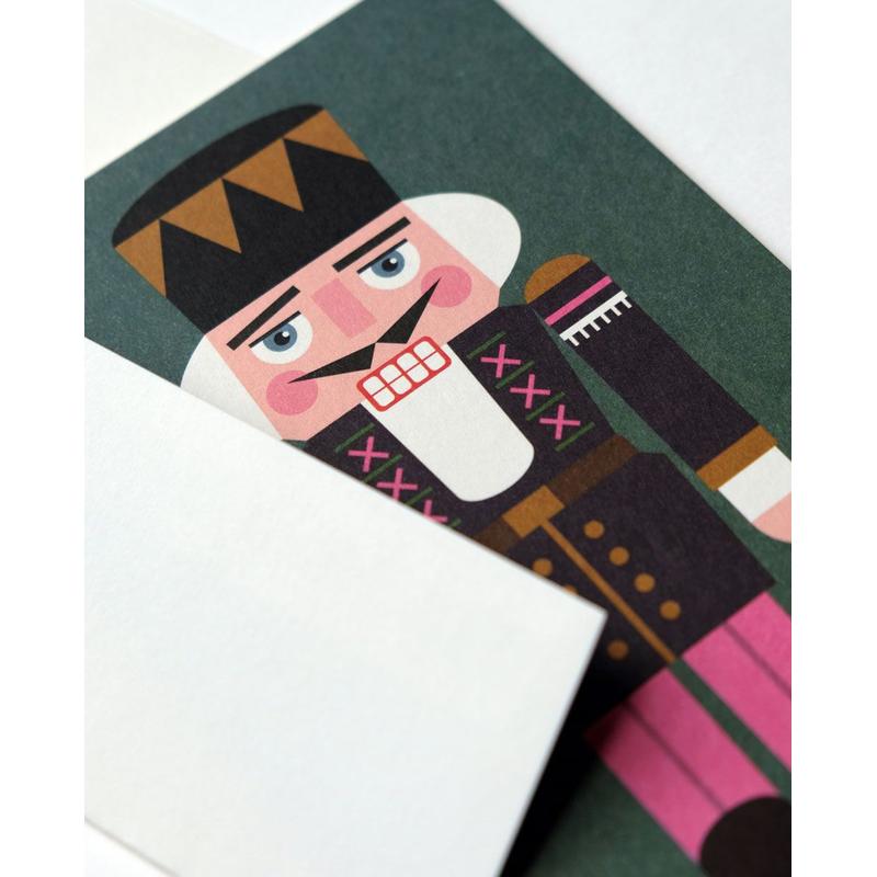 Nussknacker Weihnachtskarte / Nut Cracker Christmas Card | Offsetdruck / Offset print | Artikelnummer: HS_nussknacker
