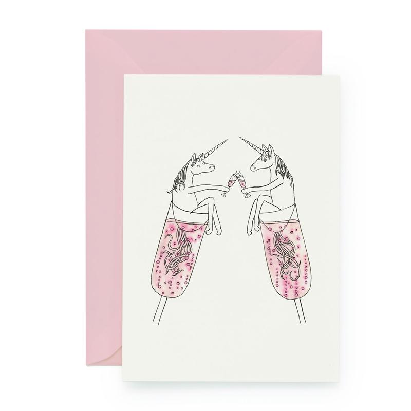 Sekthörnchen / Cheers! Greeting Card | Illustration Lilli Gärtner | Artikelnummer: lilli04