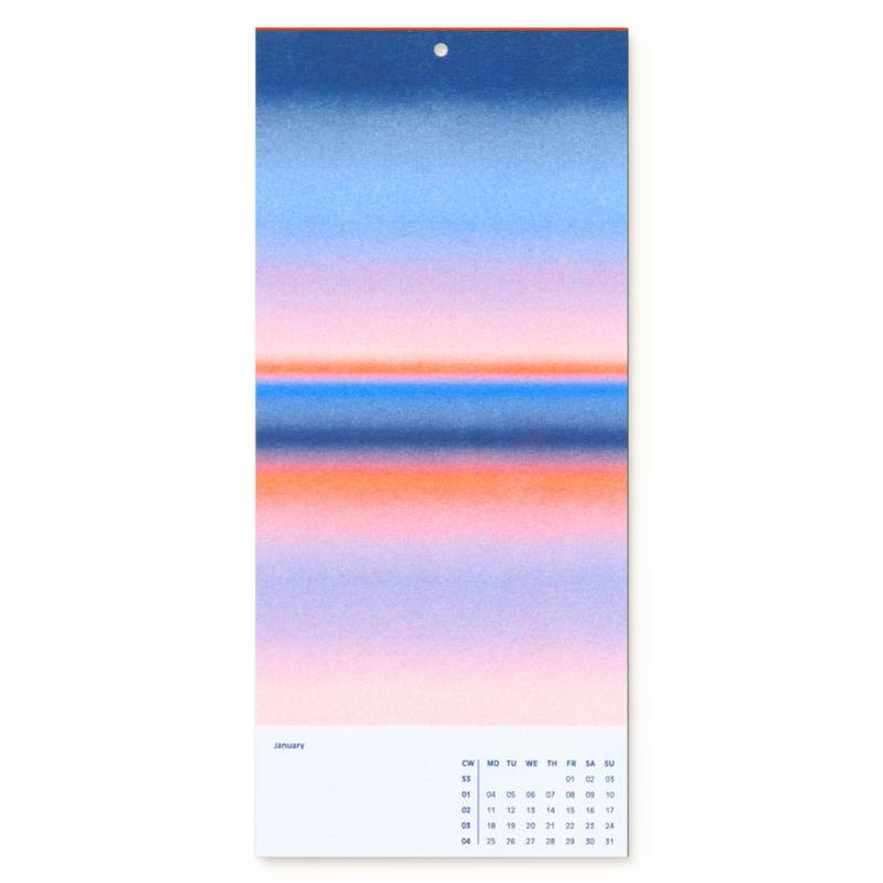 2027 Risographie Wandkalender / 2027 Risograph Calendar | 13 Artprints in 24 Sonderfarben / 13 art prints in 24 selected colours | Artikelnummer: rio_kalender2027