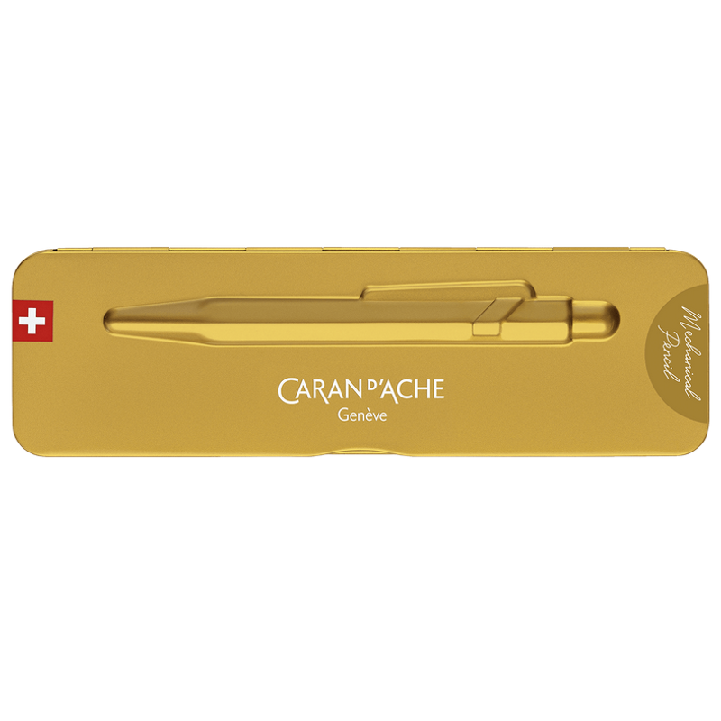 Caran d'Ache 844 Goldbar Minenhalter / Mechanical Pencil Goldbar | 0,7 mm Sonderedition / Specialedition | Artikelnummer: 844.999