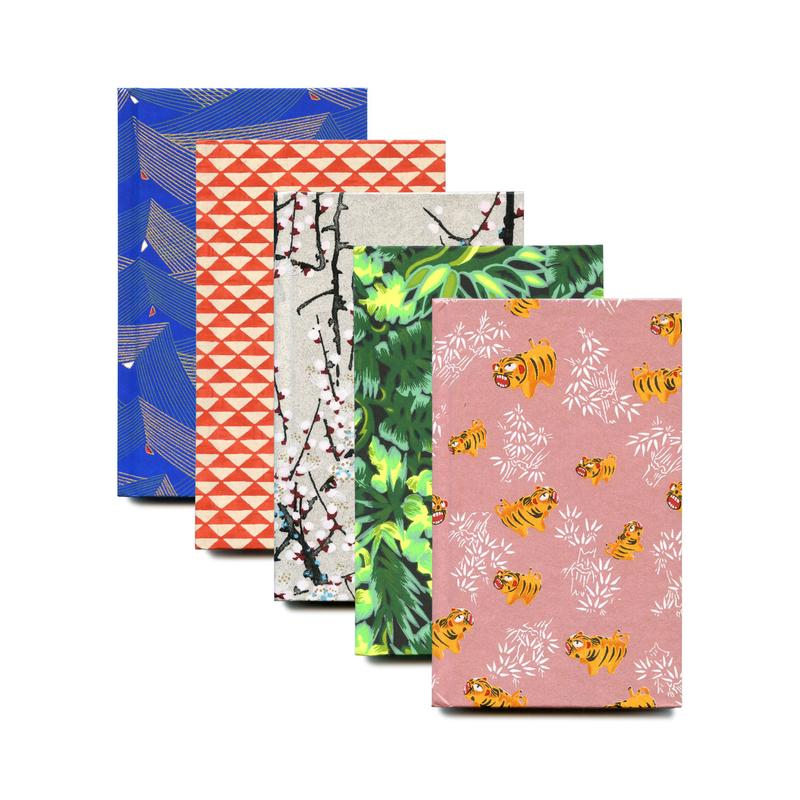 2027 Kleiner Kalender CARTA PURA / Chiyogami Pocket Diary | Tiger | Artikelnummer: 328_tiger