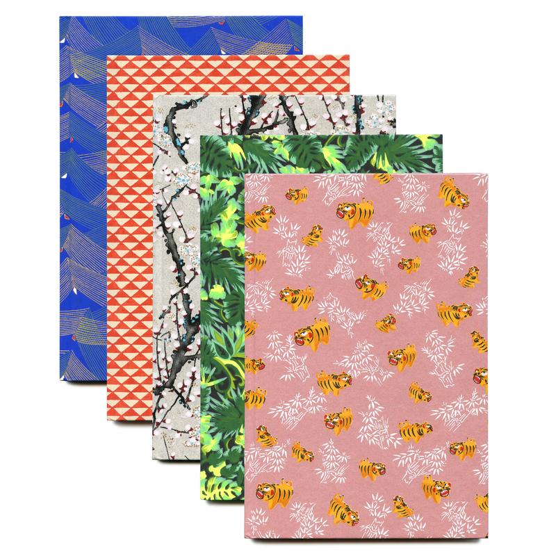 2027 Großer Kalender CARTA PURA / Chiyogami Diary Large | Tiger  | Artikelnummer: 428_tiger