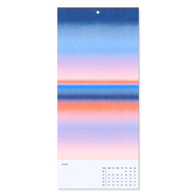 2027 Risographie Wandkalender / 2027 Risograph Calendar | 13 Artprints in 24 Sonderfarben / 13 art prints in 24 selected colours | Artikelnummer: rio_kalender2027