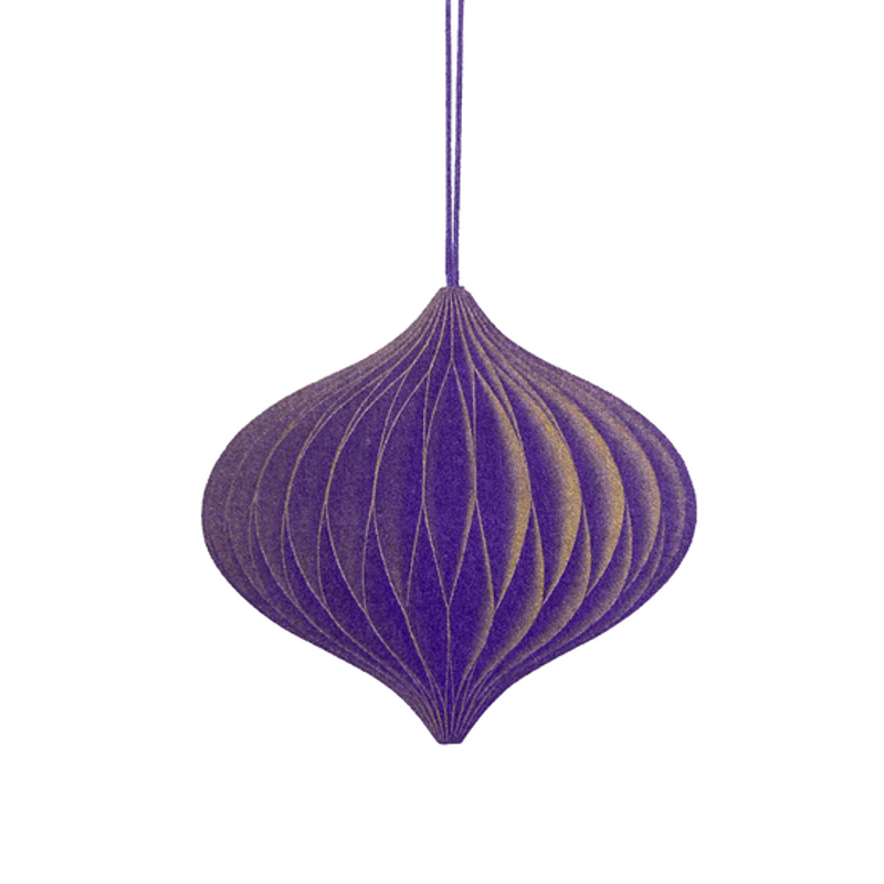 Violetter Weihnachtsschmuck Kunstkarte  / Purple Christmas Decoration Art Card  | Risographie Druck / Risograph Print | Artikelnummer: rio_weihnacht_schmuck_violett