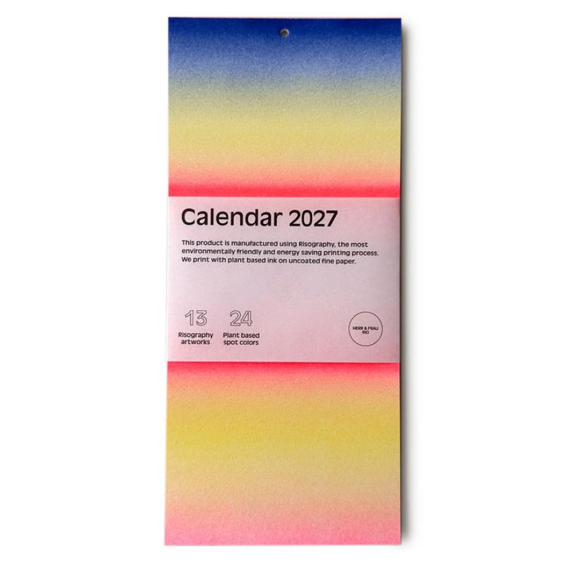 2027 Risographie Wandkalender / 2027 Risograph Calendar | 13 Artprints in 24 Sonderfarben / 13 art prints in 24 selected colours | Artikelnummer: rio_kalender2027