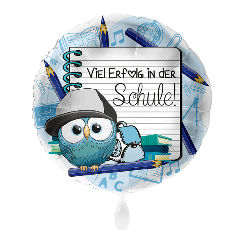 1 Ballon - Viel Erfolg in der Schule Junge