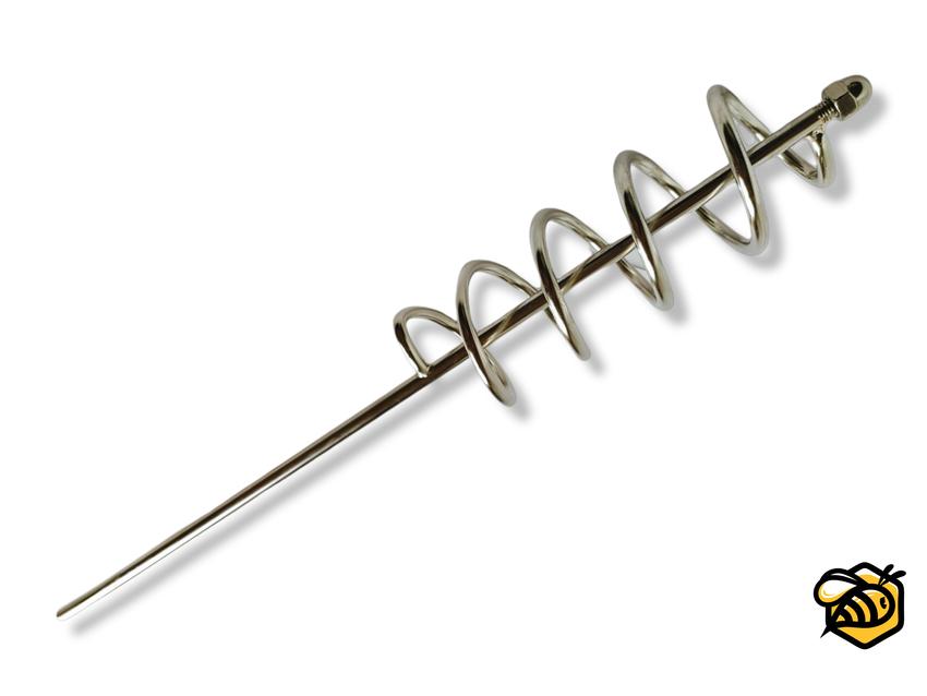Spiral-Honigrührer aus Edelstahl