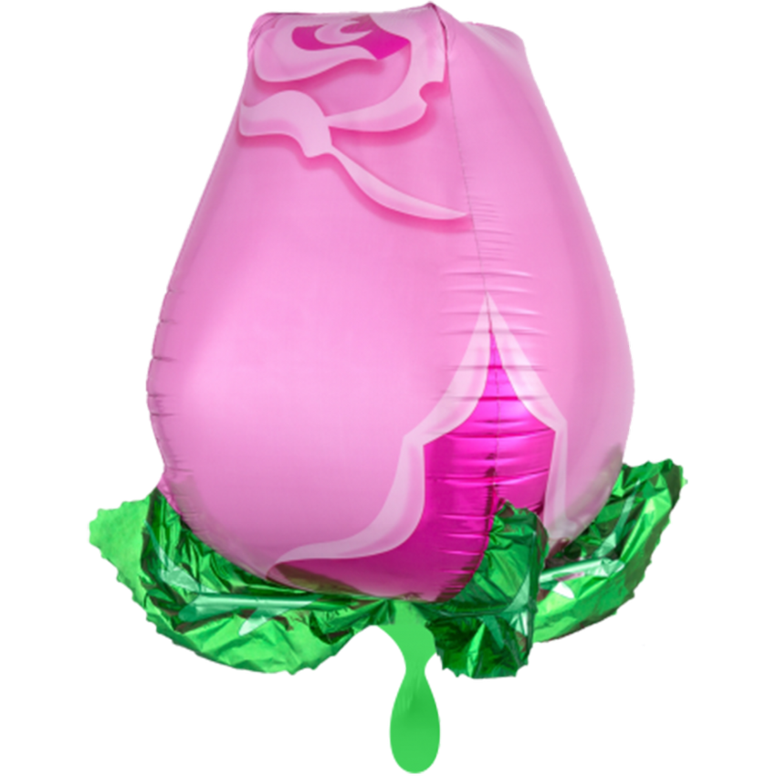 1 Ballon - Pink Rose Bud - Ø 55cm
