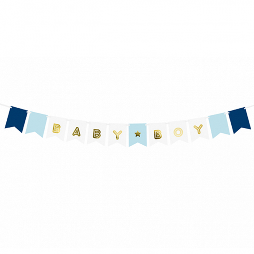  1 Bannergirlande - Baby Boy 