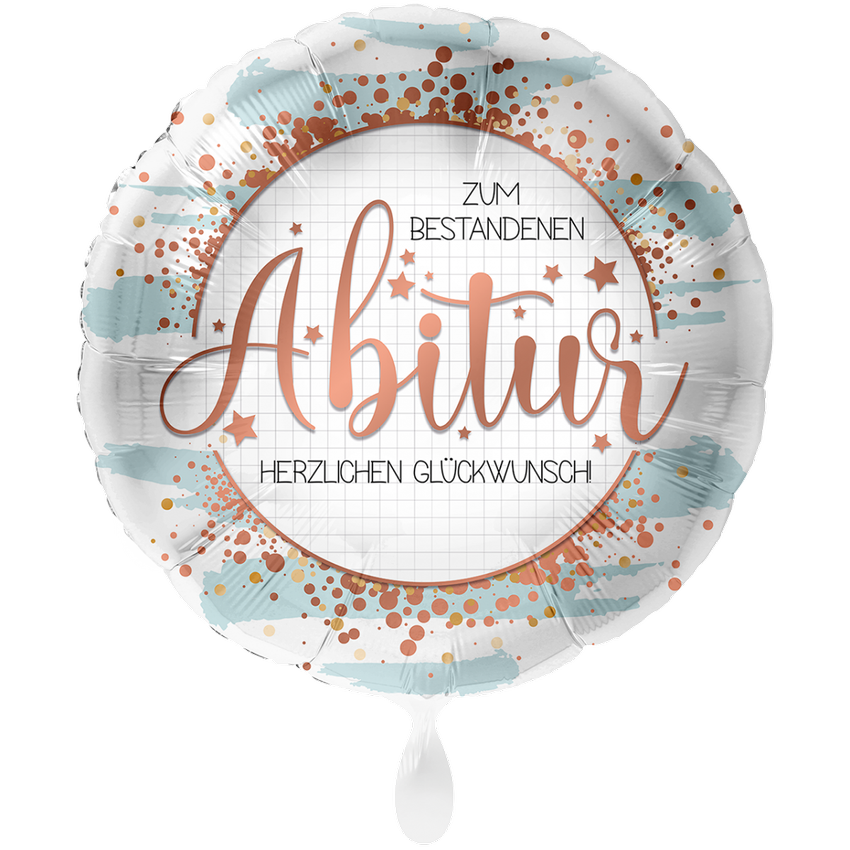 1 Ballon XXL - Abitur Glückwunsch