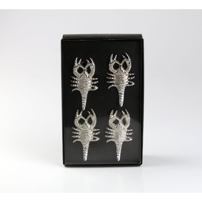 Serviettenring Lobster Alu 4er Box