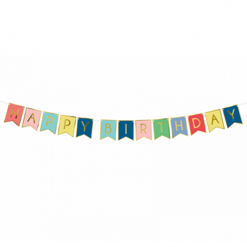 1 Bannergirlande - Happy Birthday