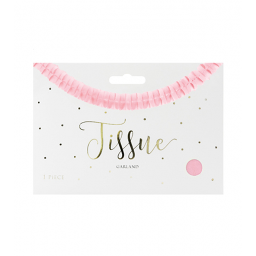 1 Papiergirlande - 3m - Rosa