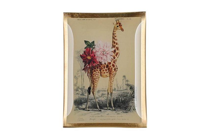 Glasteller Giraffe, 10x14 cm, Love Plates, Gift Company