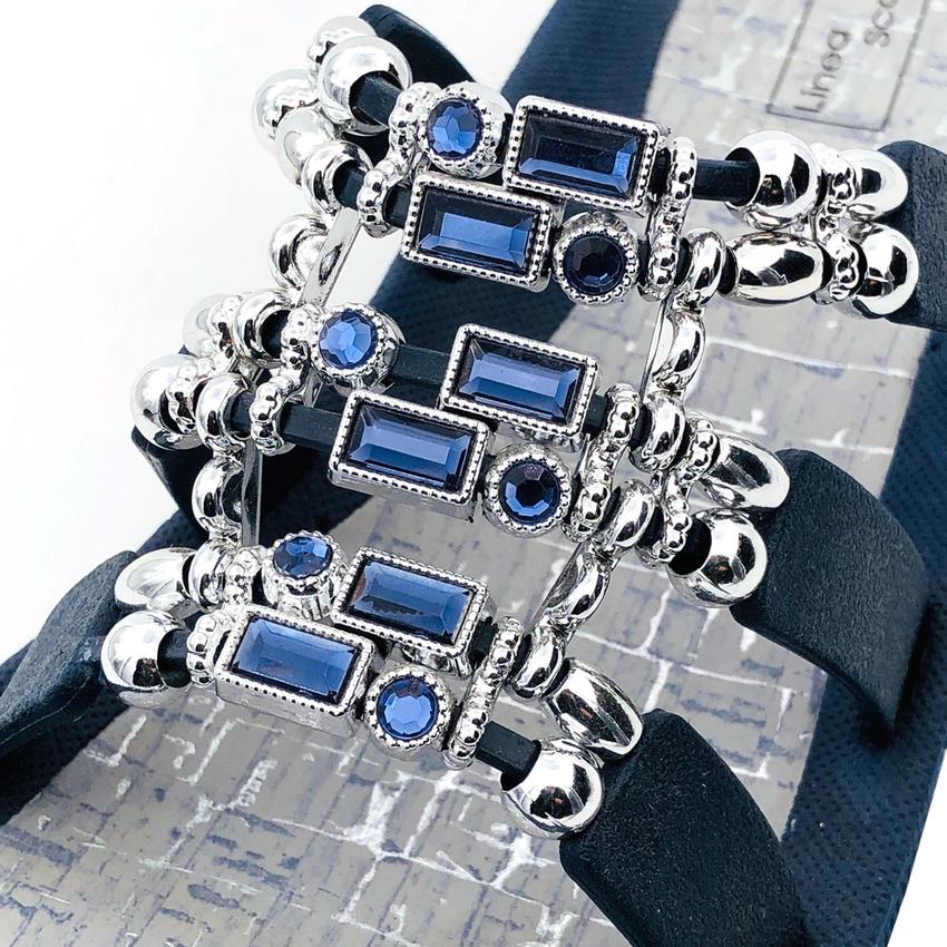 Badeschuhe Dekor Glitzer Steine