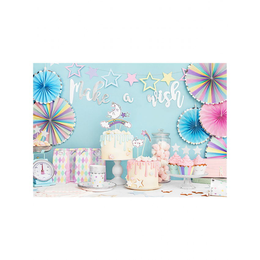 1 Bannergirlande - Unicorn Stars