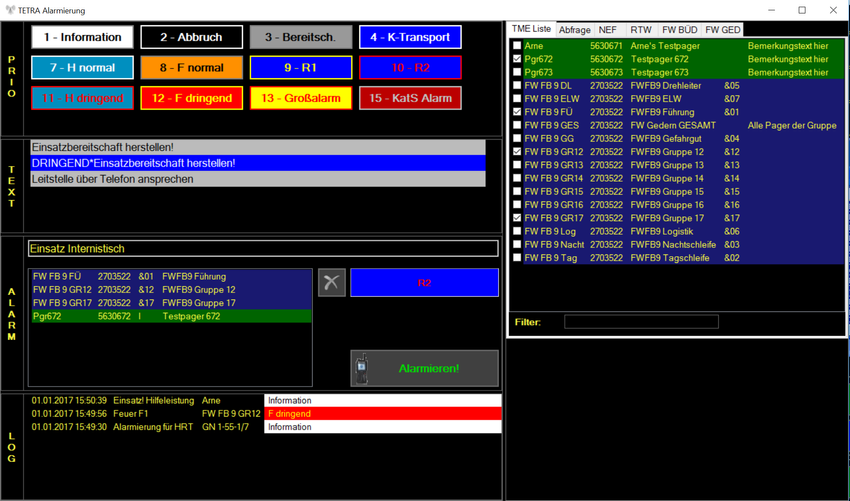 Lizenz TETRAcontrol Leitstelle Standard