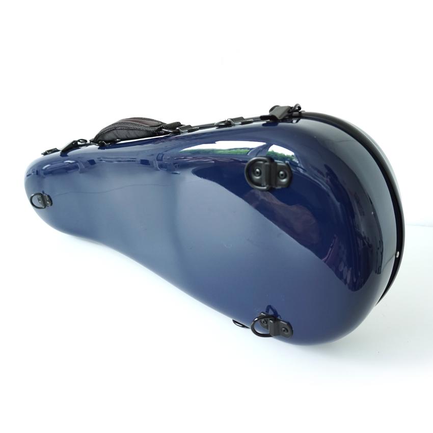 Set: Blue violin flight case, LOVE tape, bow case / Dunkelblaues Violin Travel Case, blaue LOVE-Bänder, Bogenetui