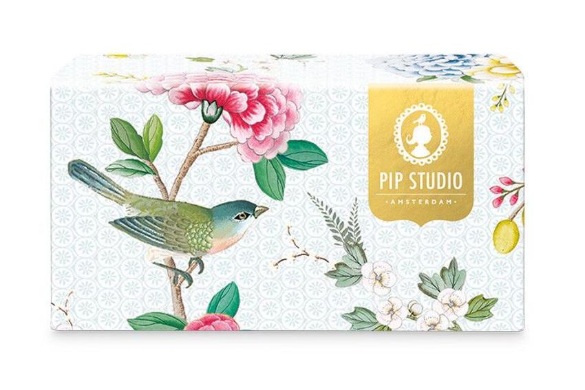 Verpackung  Cappuccino Tassen & Untertassen, 2er Set, Blushing Birds White – Pip Studio 