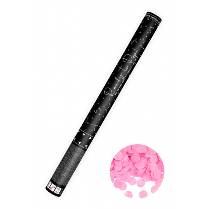 Konfettikanone XL - 60cm - Ready to Pop - Rosa