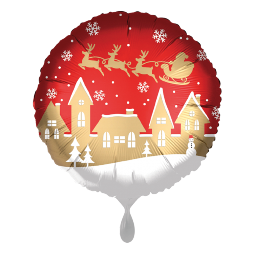 1 Ballon - Satin Santa Village
