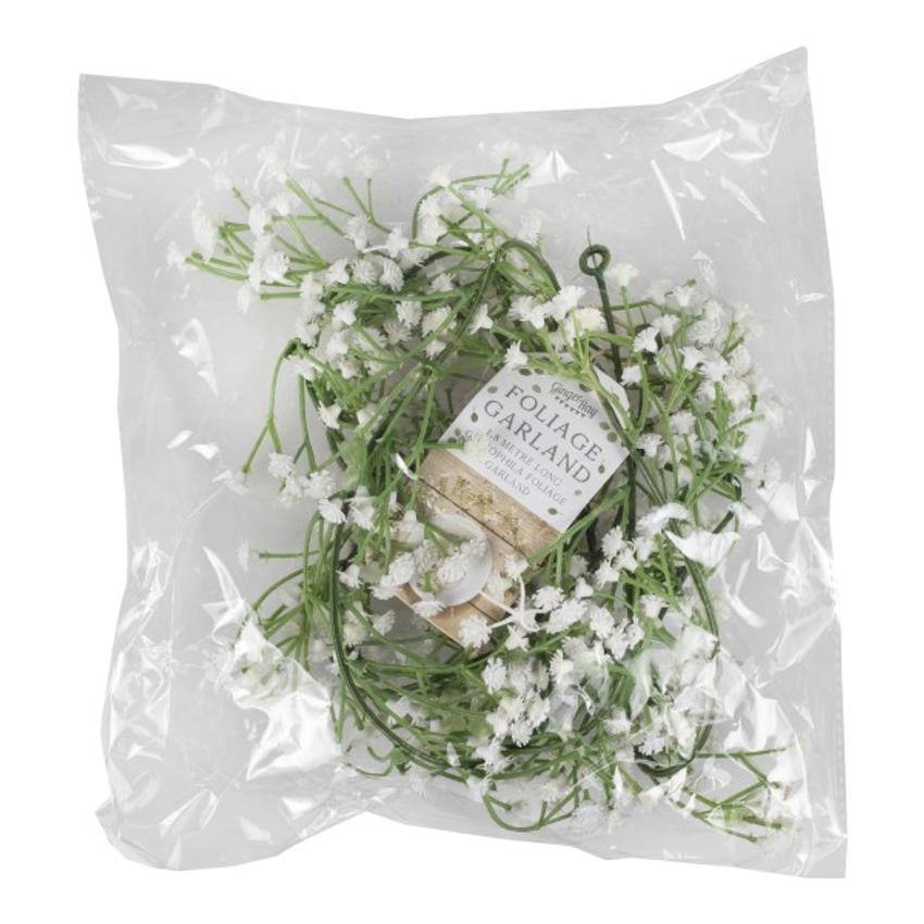 1 Foliage Garland - White Gypsophila