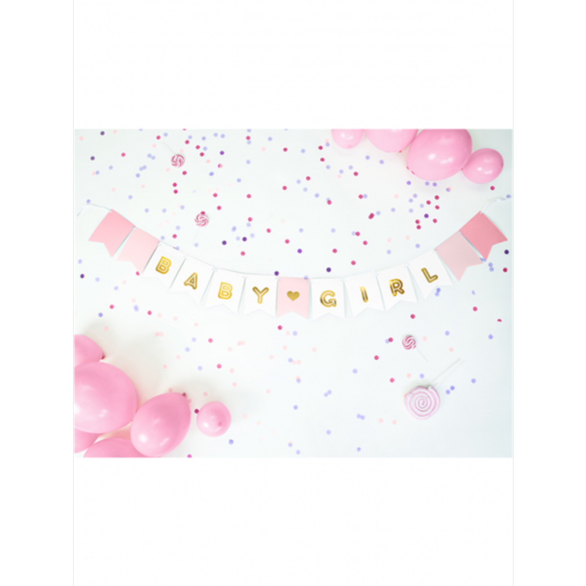  1 Bannergirlande - Baby Girl 