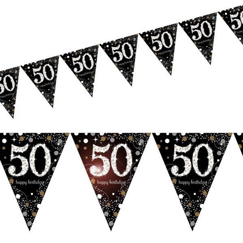 Wimpel Happy Birthday 50