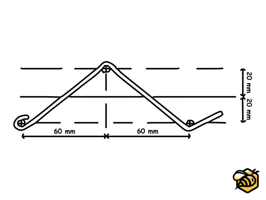 10x Beuten-Verbindungsklammern von Nicot