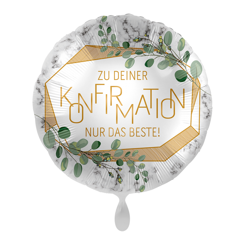  1 Ballon - Konfirmation Eucalyptus 