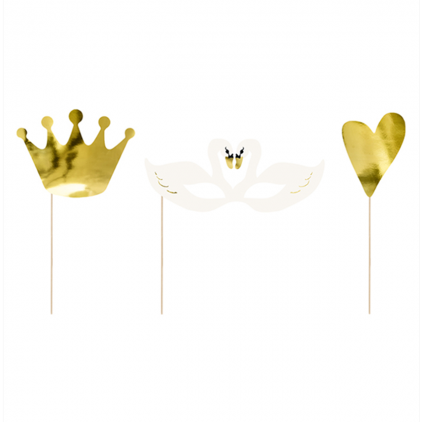 1 Photobooth Set - Lovely Swan