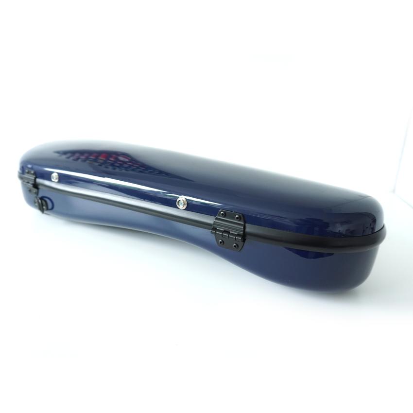 Set: Blue violin flight case, LOVE tape, bow case / Dunkelblaues Violin Travel Case, blaue LOVE-Bänder, Bogenetui