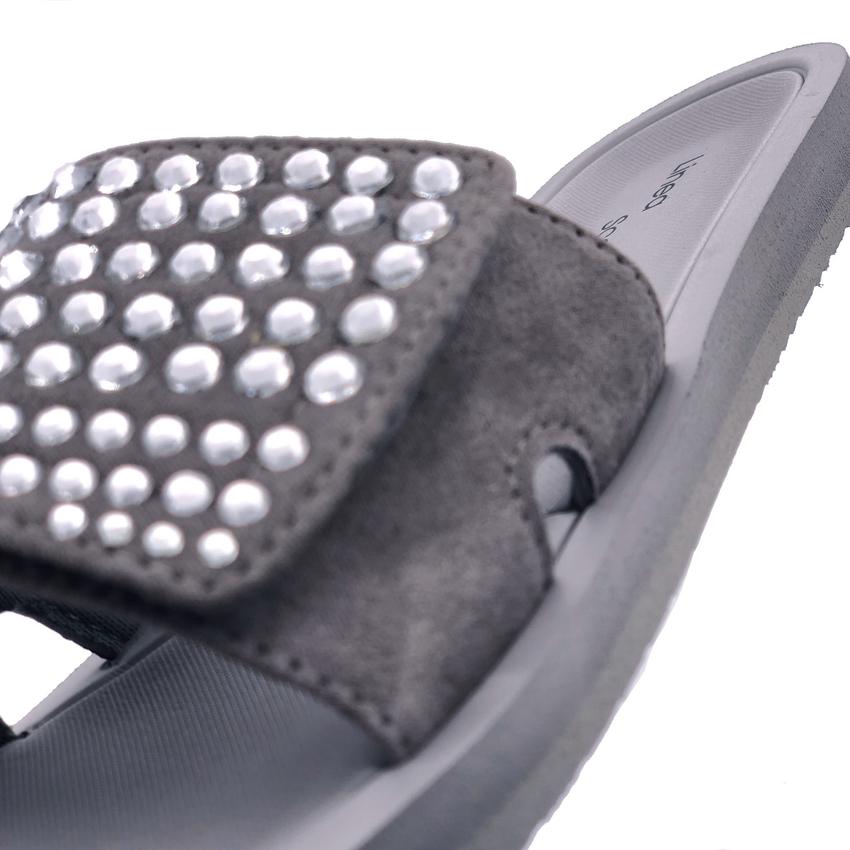 Badeschuhe Rügen für Pool Wellness Spa mit Strass und Klettverschluss